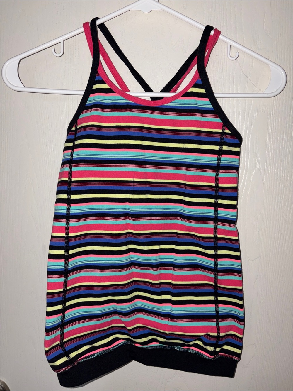 Ivivva Colorful Striped Multi-Strap Tank